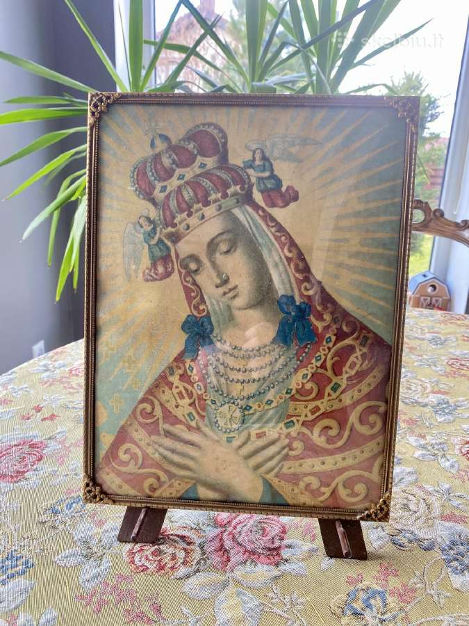Vintažinis Aušros vartų Dievo Motinos paveikslas