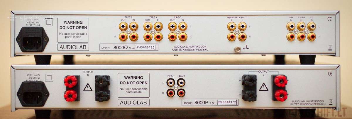 Audiolab 8000q + 8000p Stiprintuvų Komplektas - nuotraukos Nr. 5