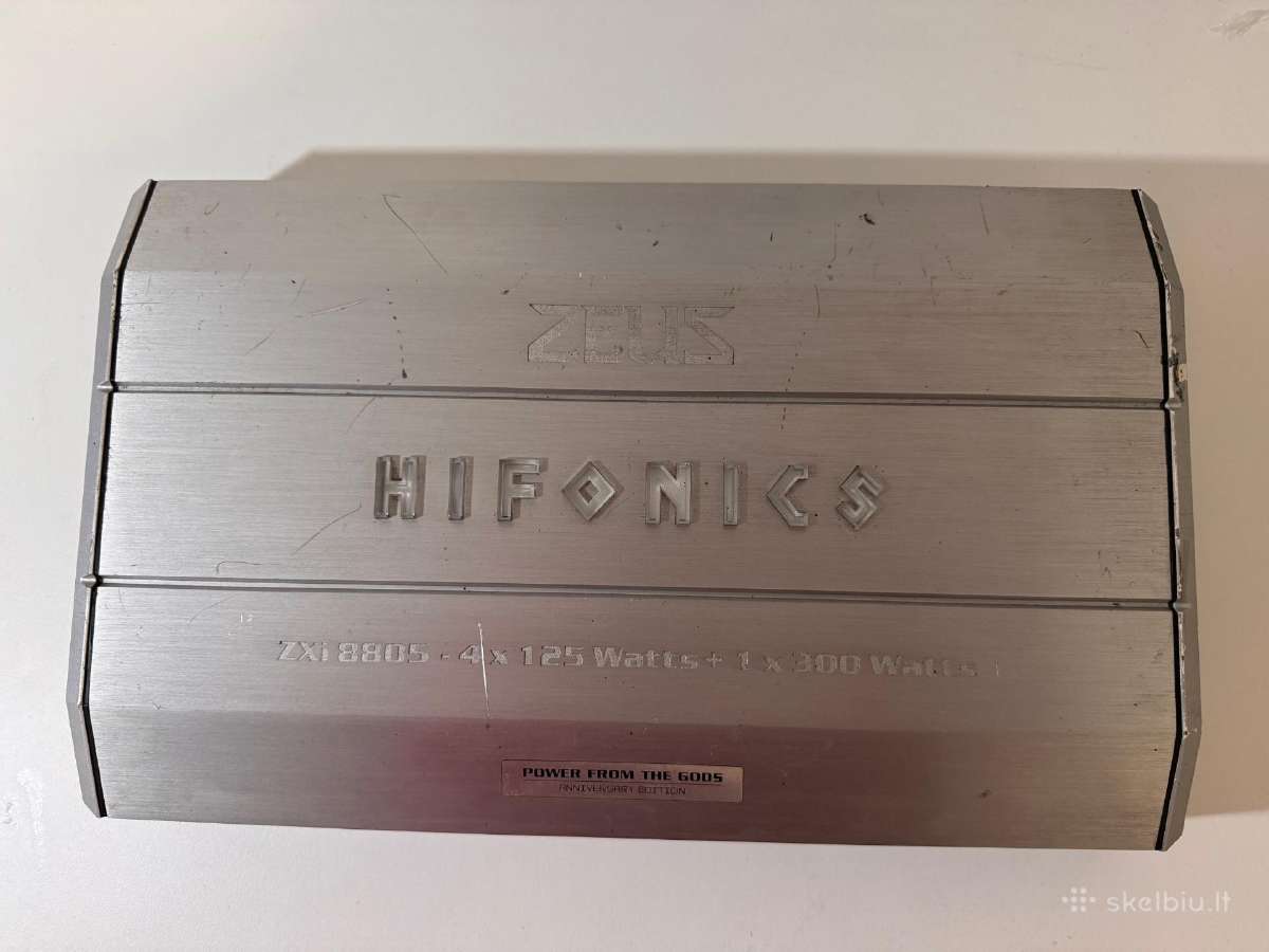 Hifonics Zxi8805 stiprintuvas - nuotraukos Nr. 3