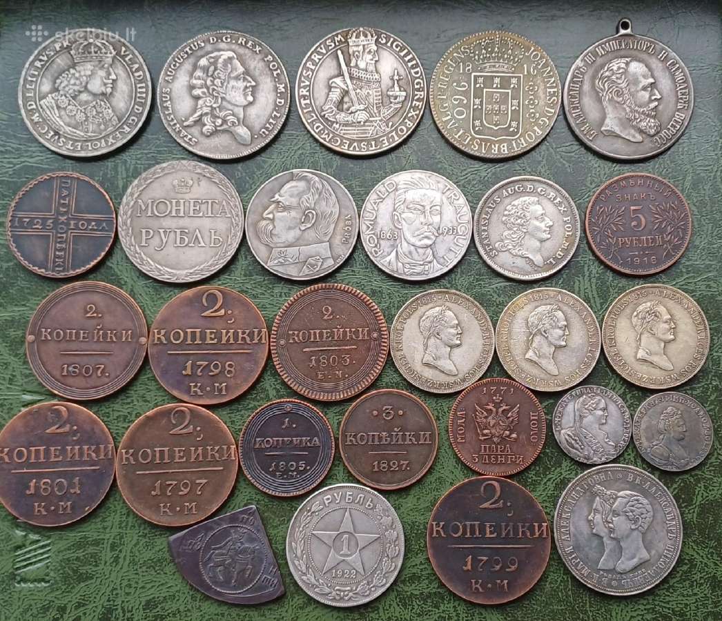 Monetos , replikos , Lenkija , Rusija dekorui