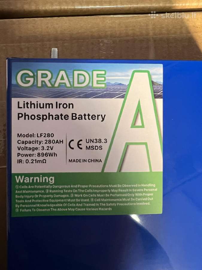 24v lifepo4 akumuliatorius 8kwh 330ah - nuotraukos Nr. 8
