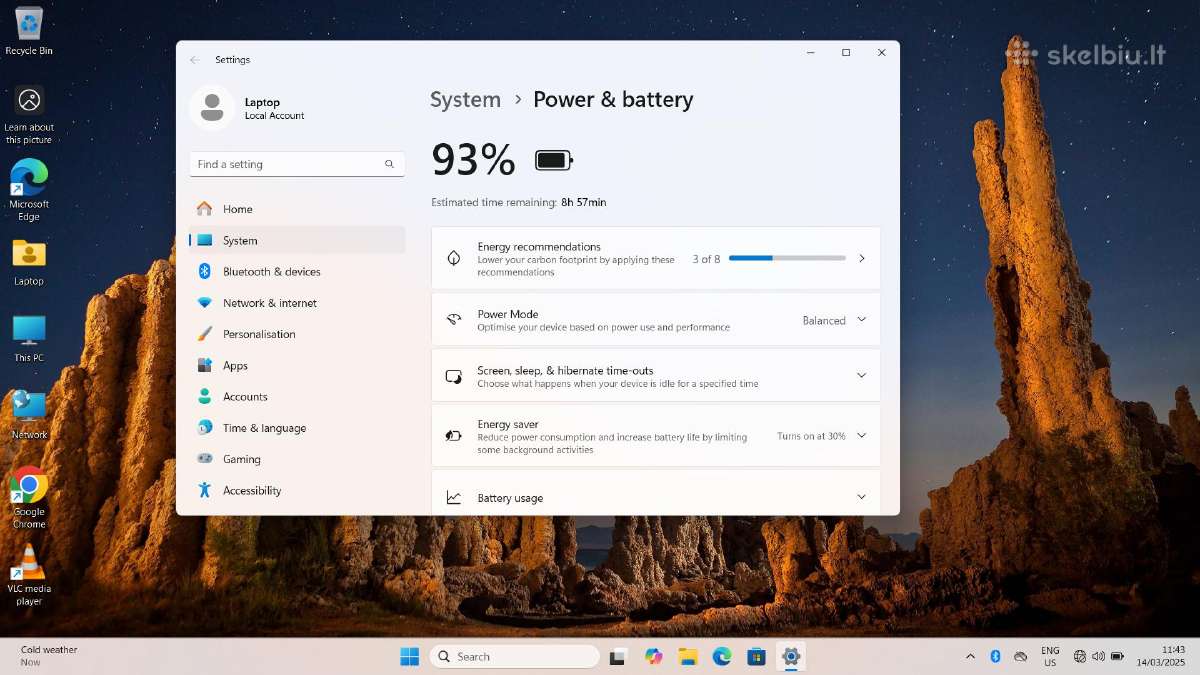 Lenovo V14 G3 i5-1235u 16gb SSD - nuotraukos Nr. 9
