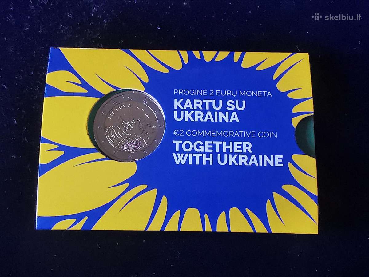 2eur moneta "kartu su Ukraina"