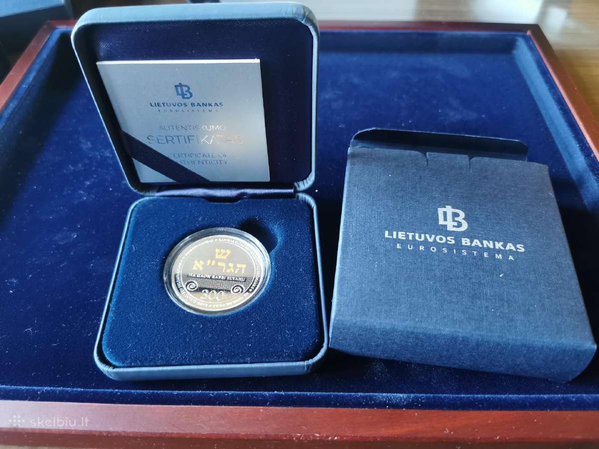 Vilniaus Gaono 10eur sidabrinė moneta - nuotraukos Nr. 2