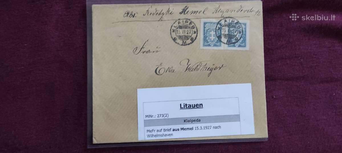 Lietuva Memel Klaipeda Kaunas seni Vokai 30 vnt - nuotraukos Nr. 5