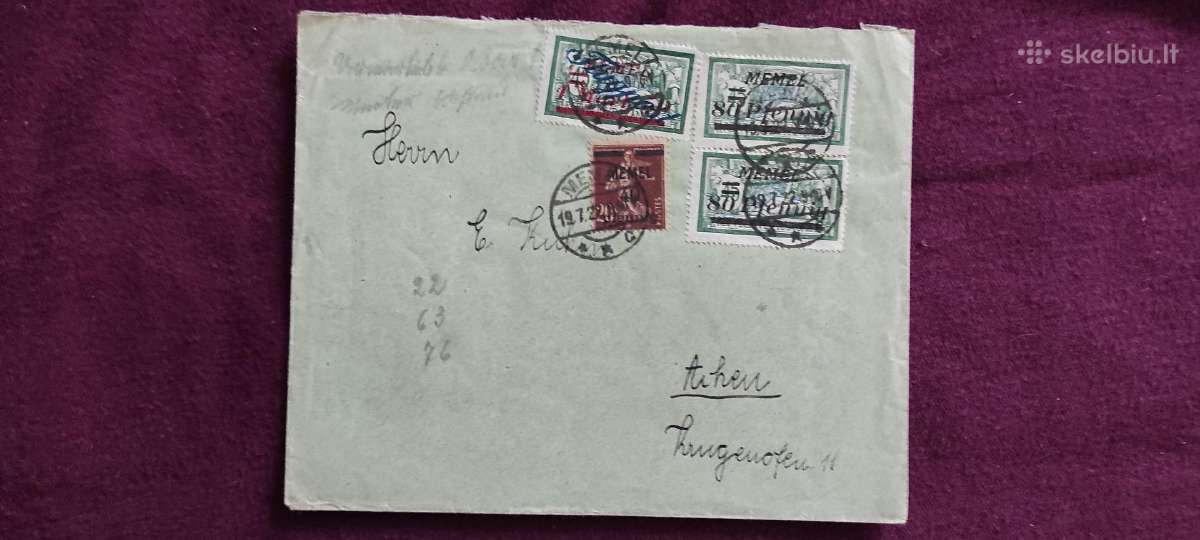 Lietuva Memel Klaipeda Kaunas seni Vokai 30 vnt - nuotraukos Nr. 6