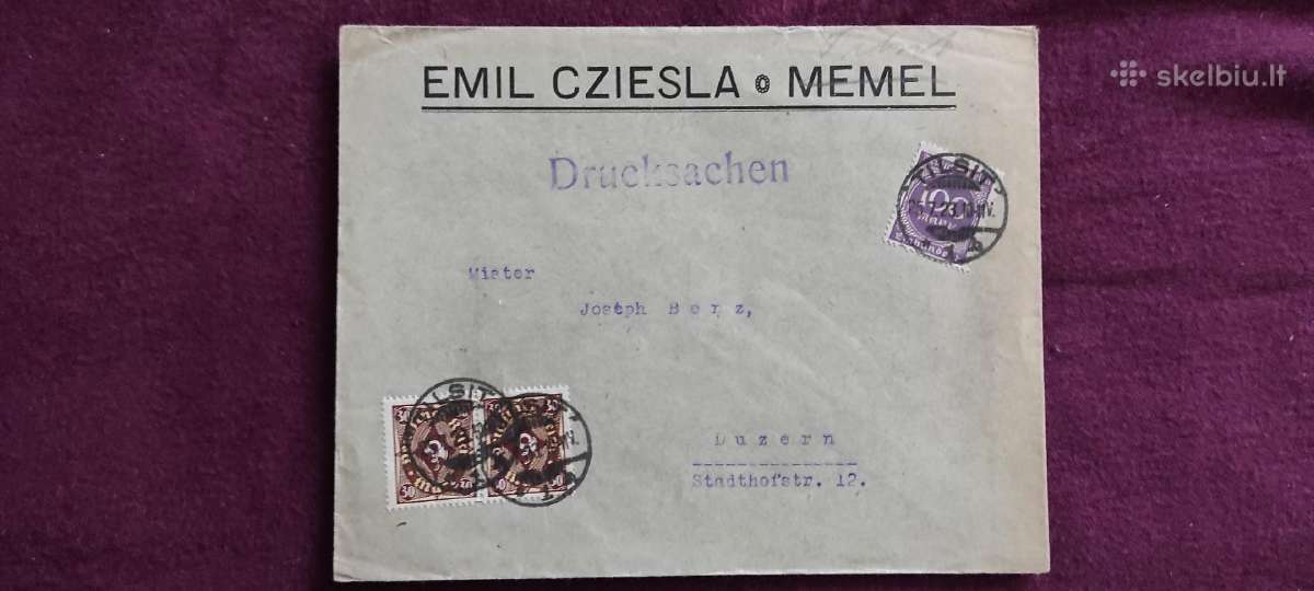 Lietuva Memel Klaipeda Kaunas seni Vokai 30 vnt - nuotraukos Nr. 7