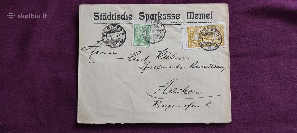 Lietuva Memel Klaipeda Kaunas seni Vokai 30 vnt - nuotraukos Nr. 10