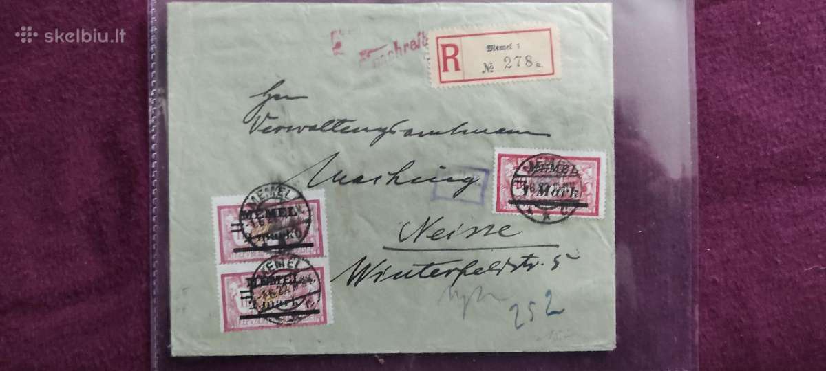 Lietuva Memel Klaipeda Kaunas seni Vokai 30 vnt - nuotraukos Nr. 13