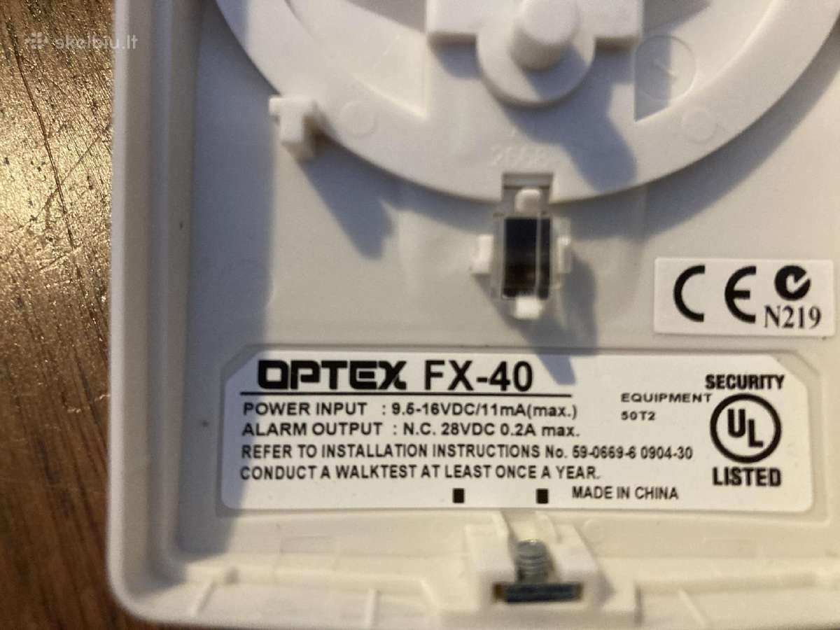Judesio jutiklis Optex Fx-40 - nuotraukos Nr. 4