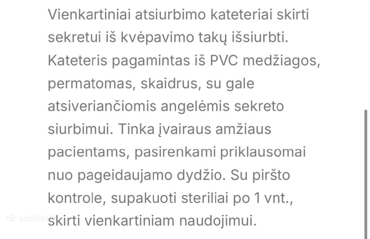 Atsiurbimo kateteriai ch14 - nuotraukos Nr. 2