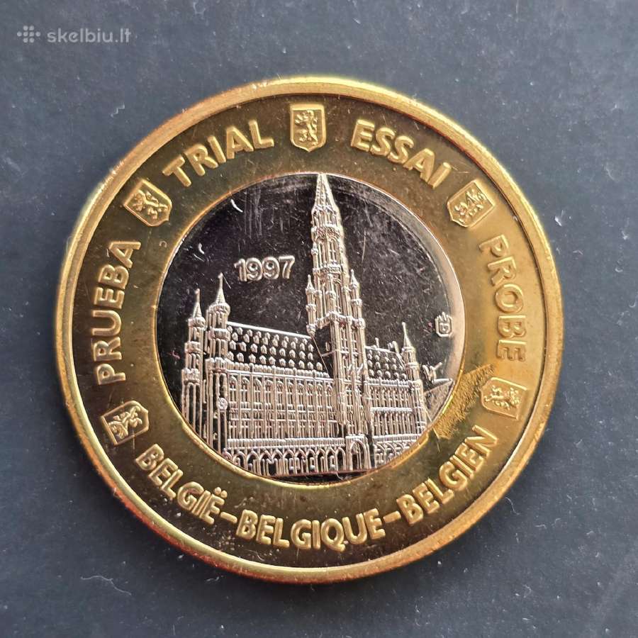 Belgija 1997 1 Euro Specimen bandomoji moneta