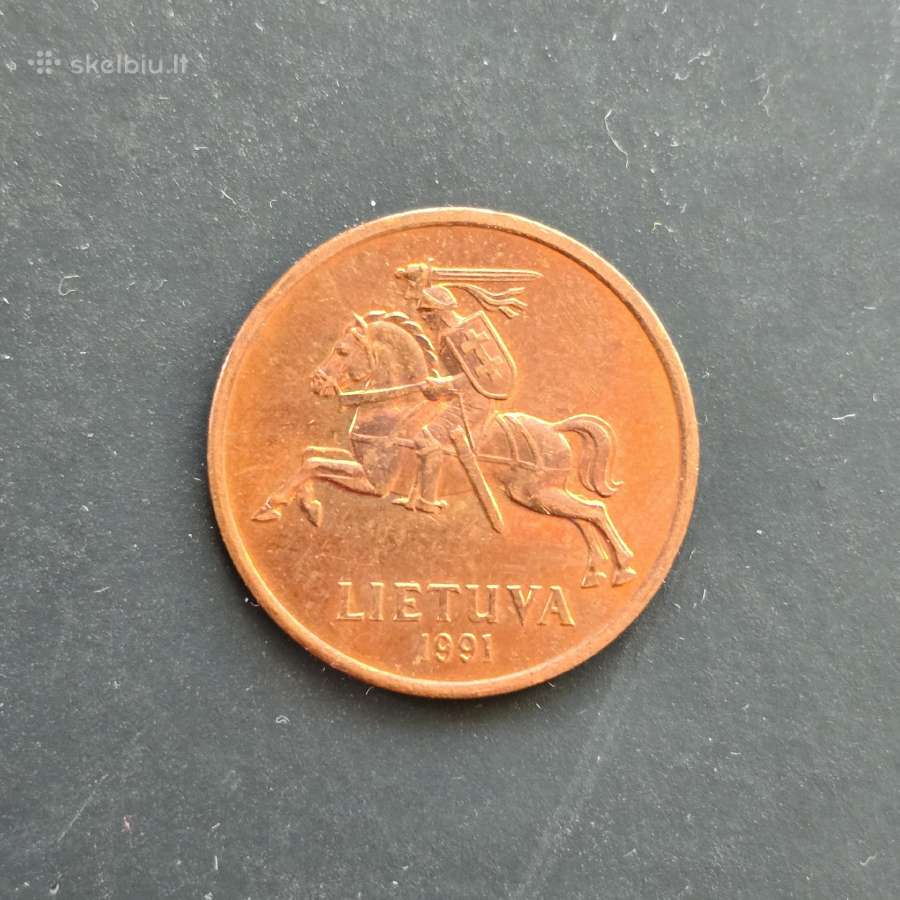 Lietuva 1991m 10cnt, 20cnt. 1litas - nuotraukos Nr. 3