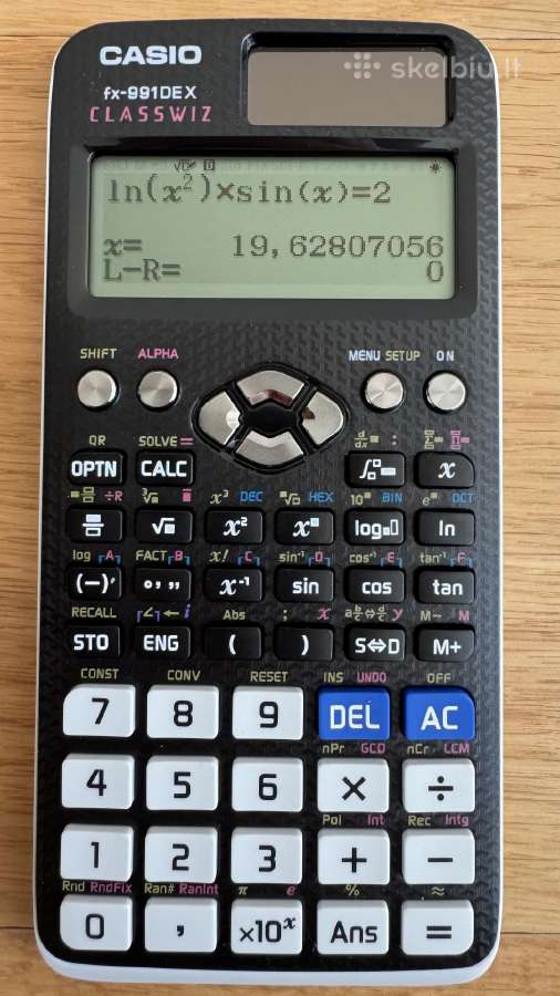 Casio fx-991 Dex / Ex / 570 Ex - nuotraukos Nr. 5