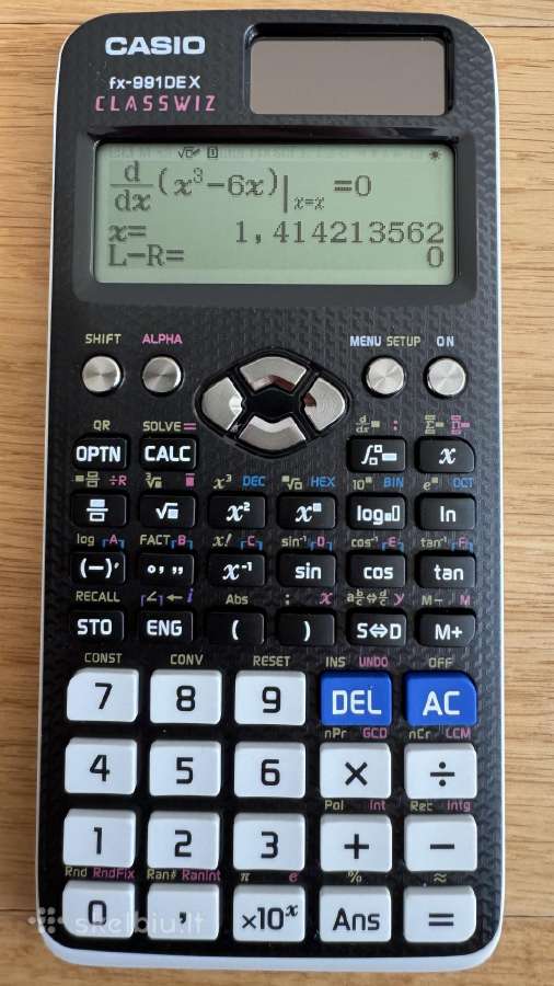 Casio fx-991 Dex / Ex / 570 Ex - nuotraukos Nr. 6