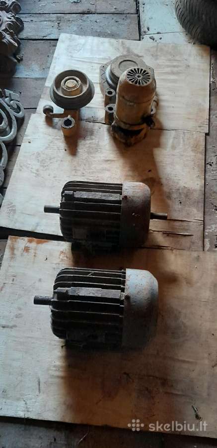 Trifazis variklis 3 stulp apsvietimo metalo menas