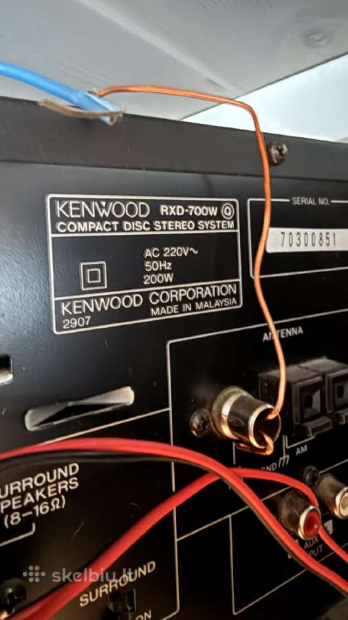 Kenwood CD / kasečių / fm grotuvas - nuotraukos Nr. 5