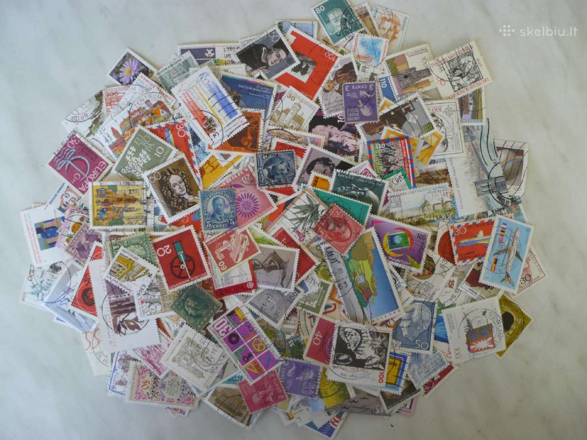 Skirtingu pašto ženklu rinkinys Nr26 , viso500 vnt - nuotraukos Nr. 4