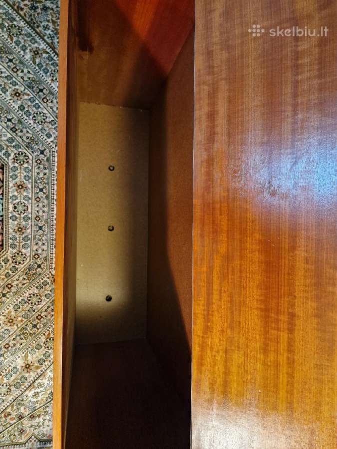Vintažinė Mid Century tikmedžio patalų dėžė - nuotraukos Nr. 12