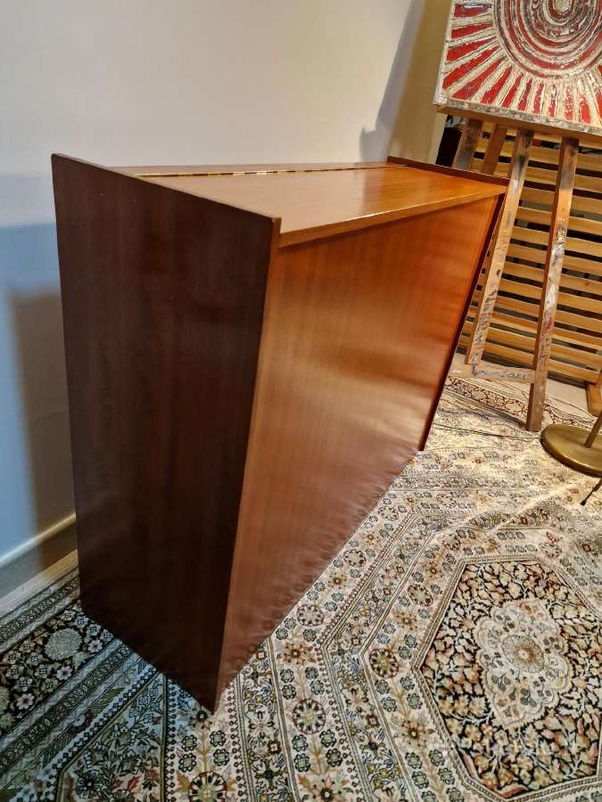 Vintažinė Mid Century tikmedžio patalų dėžė - nuotraukos Nr. 19
