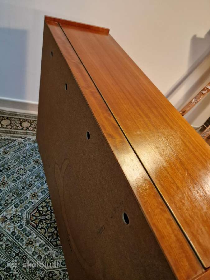 Vintažinė Mid Century tikmedžio patalų dėžė - nuotraukos Nr. 22