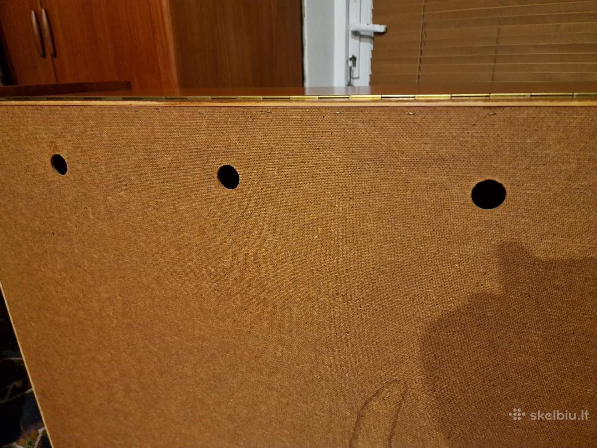 Vintažinė Mid Century tikmedžio patalų dėžė - nuotraukos Nr. 27