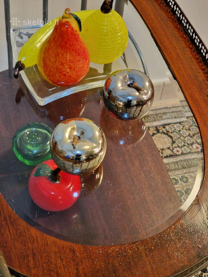 Antikvarinis Art Deco žalvario staliukas/servantas - nuotraukos Nr. 30