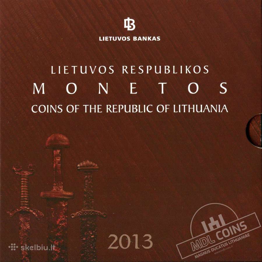 2013 metų Lietuvos banko monetų rinkinys (Bu)