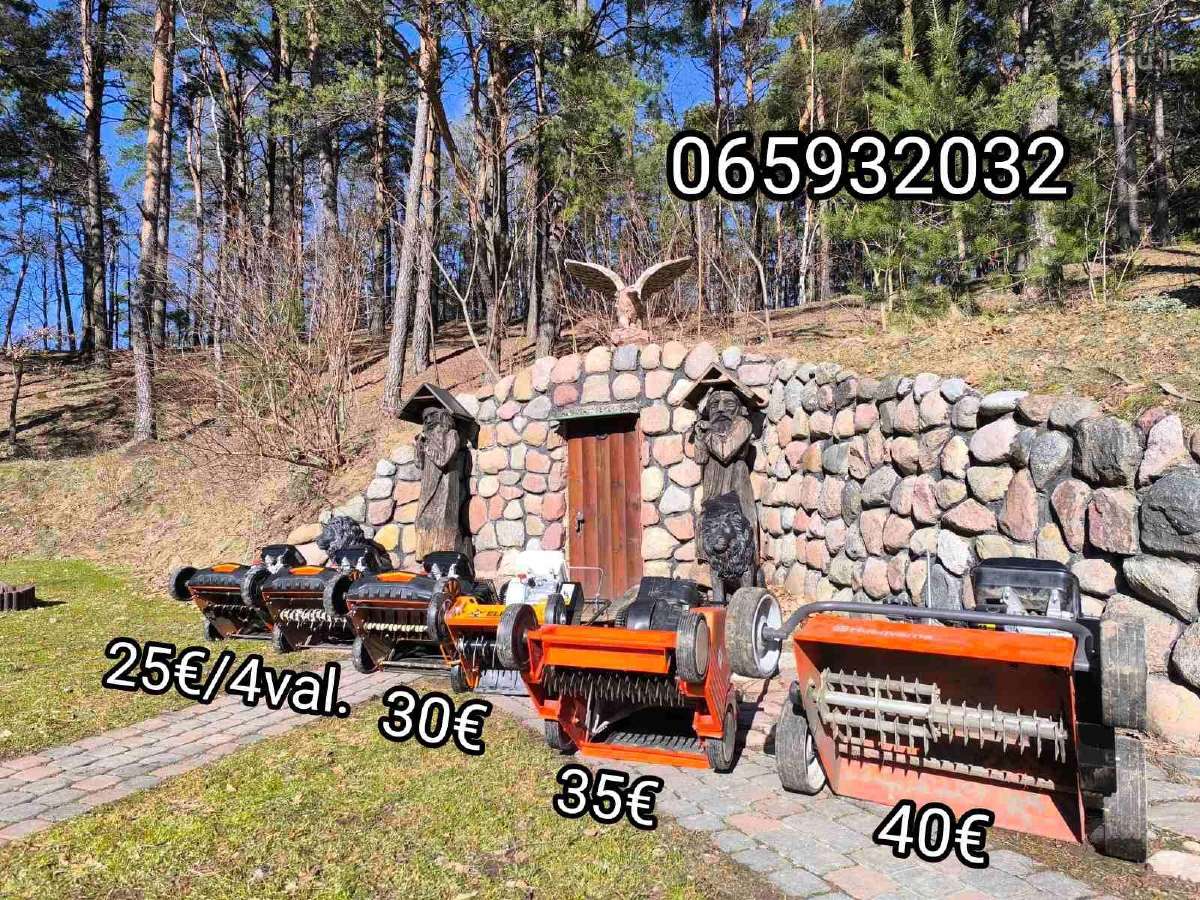 Aeratoriu skarifikatoriaus nuoma, šakų smulkintuva - nuotraukos Nr. 10