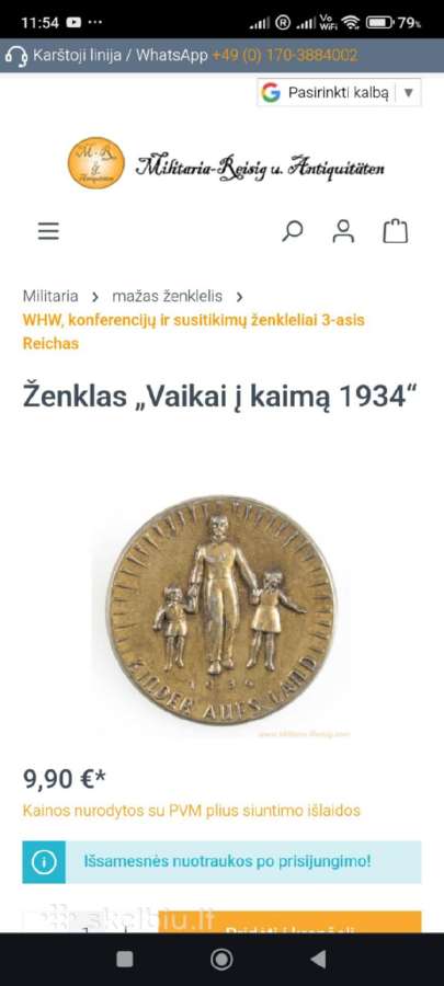 Seni Vokiški 1922-1938m.ženkliukai-whw,9-vnt, - nuotraukos Nr. 14
