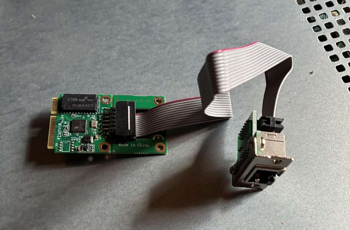 2.5 Gbe mini pcie tinklo adapteris - nuotraukos Nr. 2