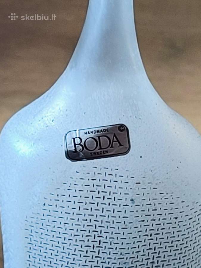 Bertilas Vallienas. Flaska,„tinklas“, Kosta Boda, - nuotraukos Nr. 7