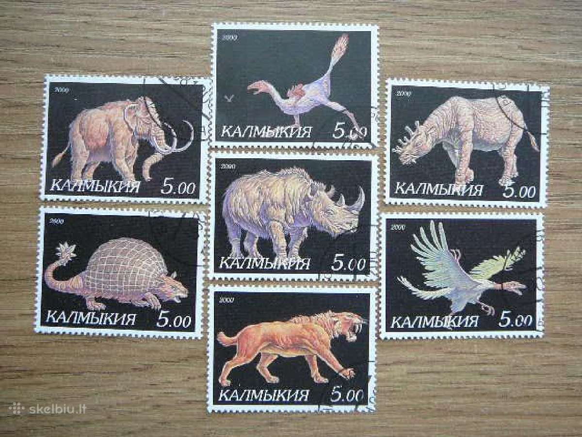 Dinozaurai Kalmukija (R) 2000 antsp. klm04