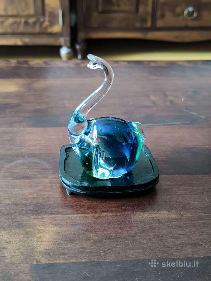 Murano meninė stiklo dramblio skulptūra - nuotraukos Nr. 5
