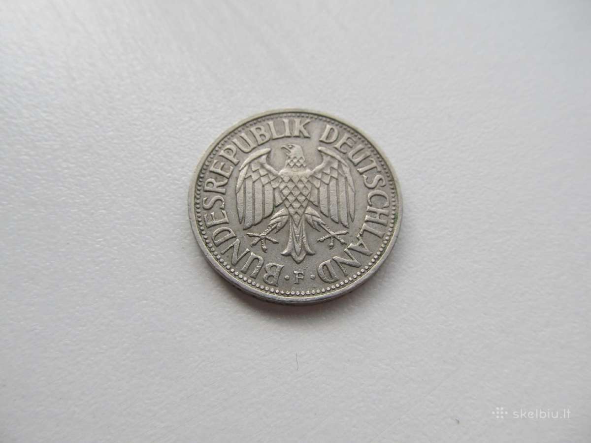 1 markė , Vokietija , 1963 F - nuotraukos Nr. 2