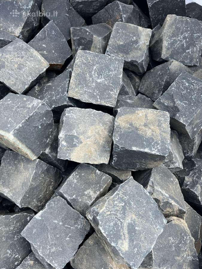 Granitinės trinkelės Basalto (juodos) 10x10x10 cm - nuotraukos Nr. 2