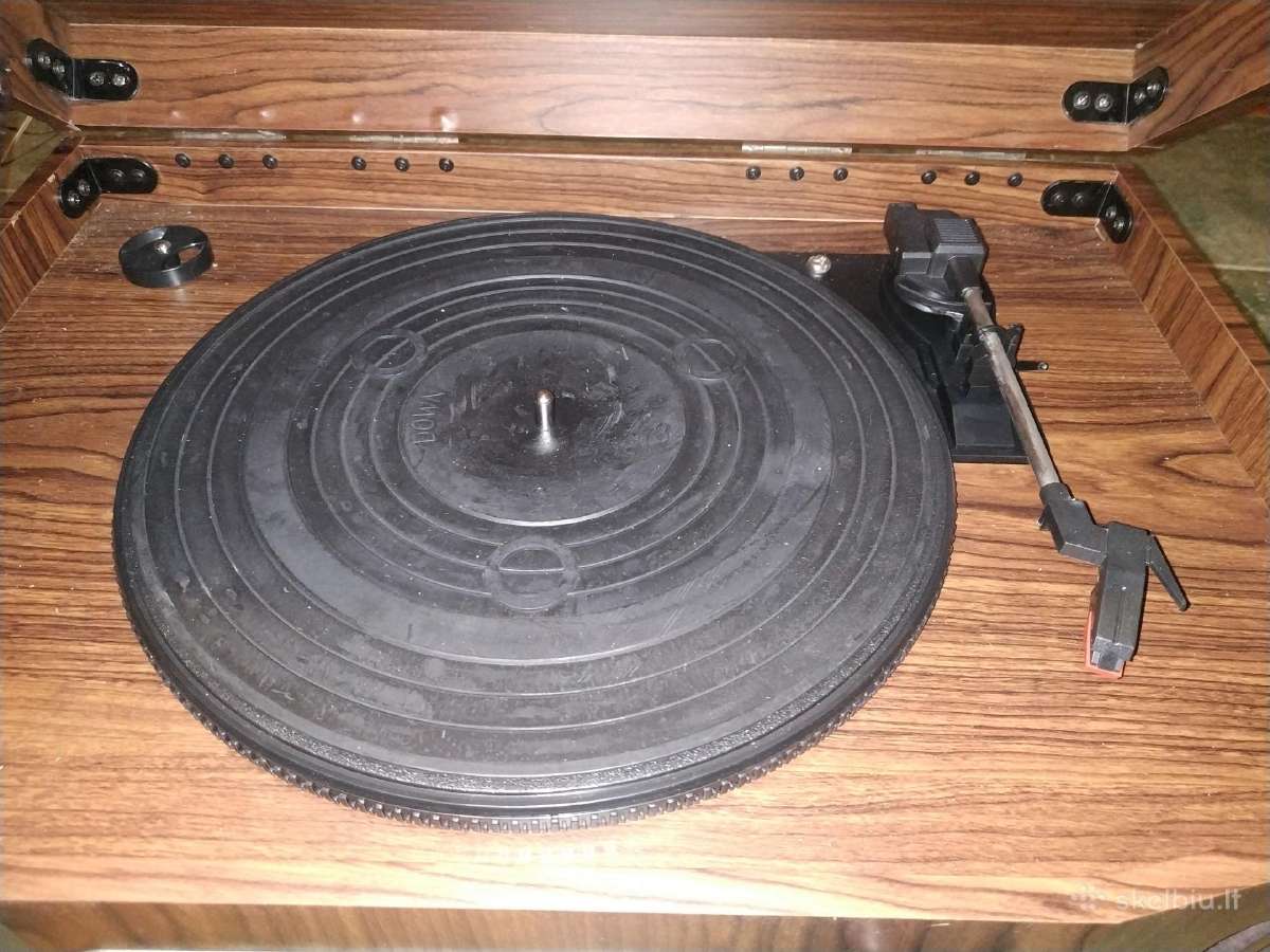 Patefonas plokštelių grotuvas magnetofonas radija - nuotraukos Nr. 6