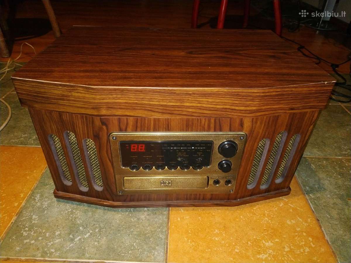 Patefonas plokštelių grotuvas magnetofonas radija