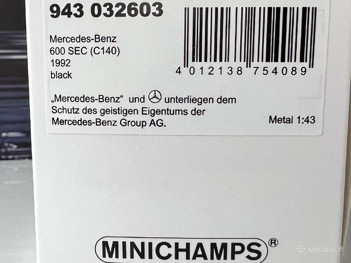 Mercedes-benz 600 Sec 1:43 - nuotraukos Nr. 9