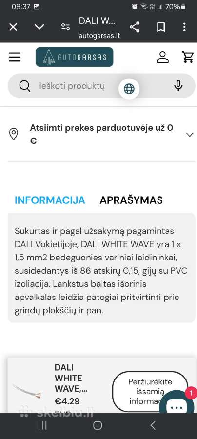 Laidas kolonėlėms Dali - nuotraukos Nr. 5