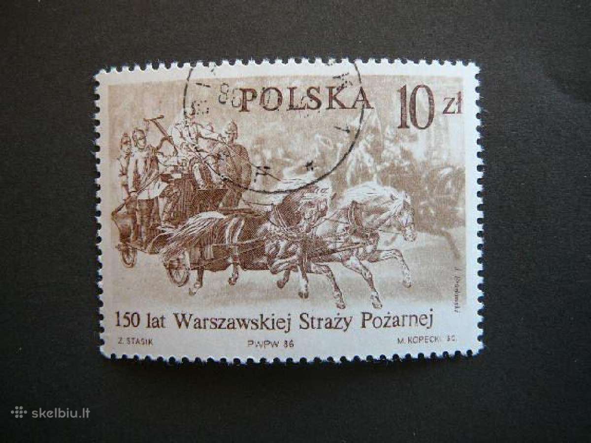 Gaisrines Arkliai Lenkija 1986 antsp. lk3026a