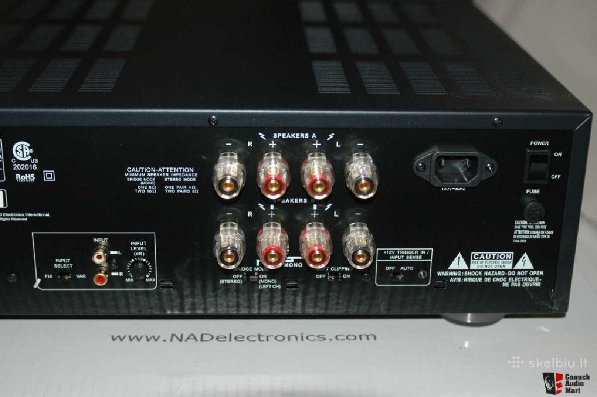Nad C368 2x80w stereo stiprintuvas su Dac - nuotraukos Nr. 4