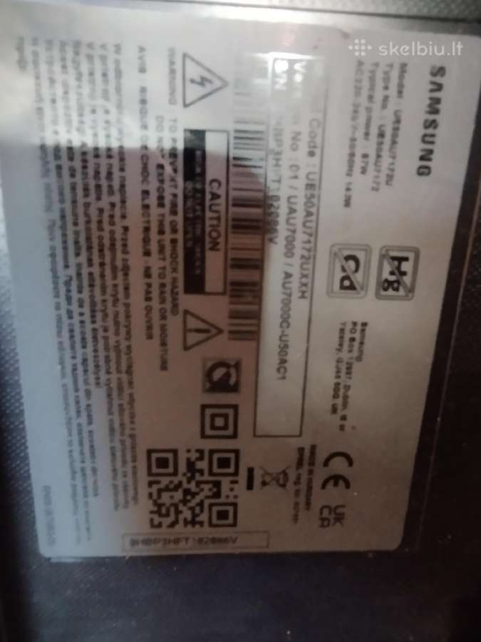 Parduodu Samsung Ue50au7172uxxm - nuotraukos Nr. 2