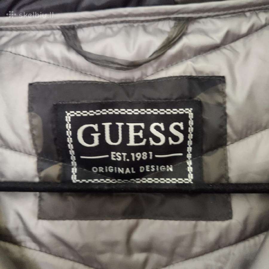 „guess“ striukė su gobtuvu vyriška demisezoninė - nuotraukos Nr. 3