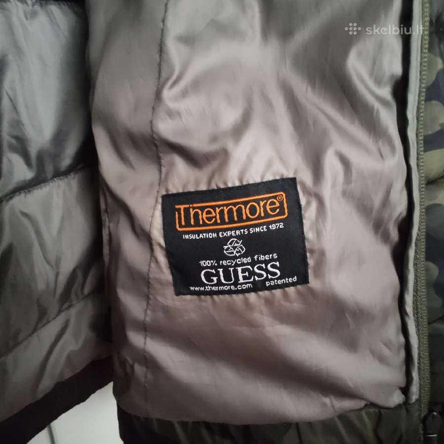„guess“ striukė su gobtuvu vyriška demisezoninė - nuotraukos Nr. 5