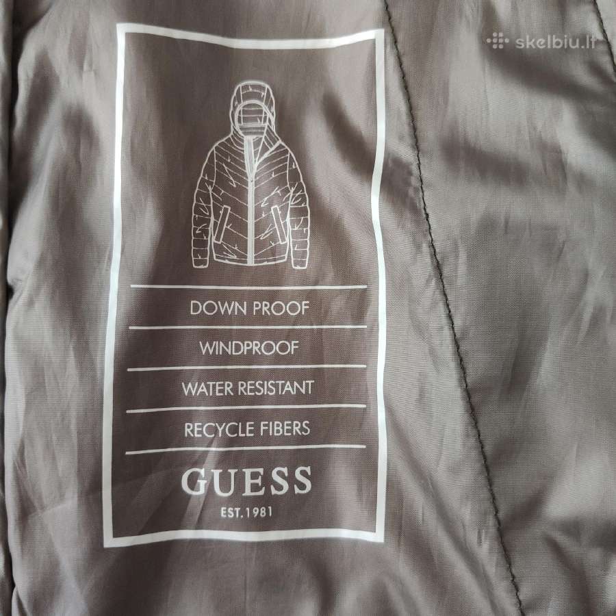 „guess“ striukė su gobtuvu vyriška demisezoninė - nuotraukos Nr. 9