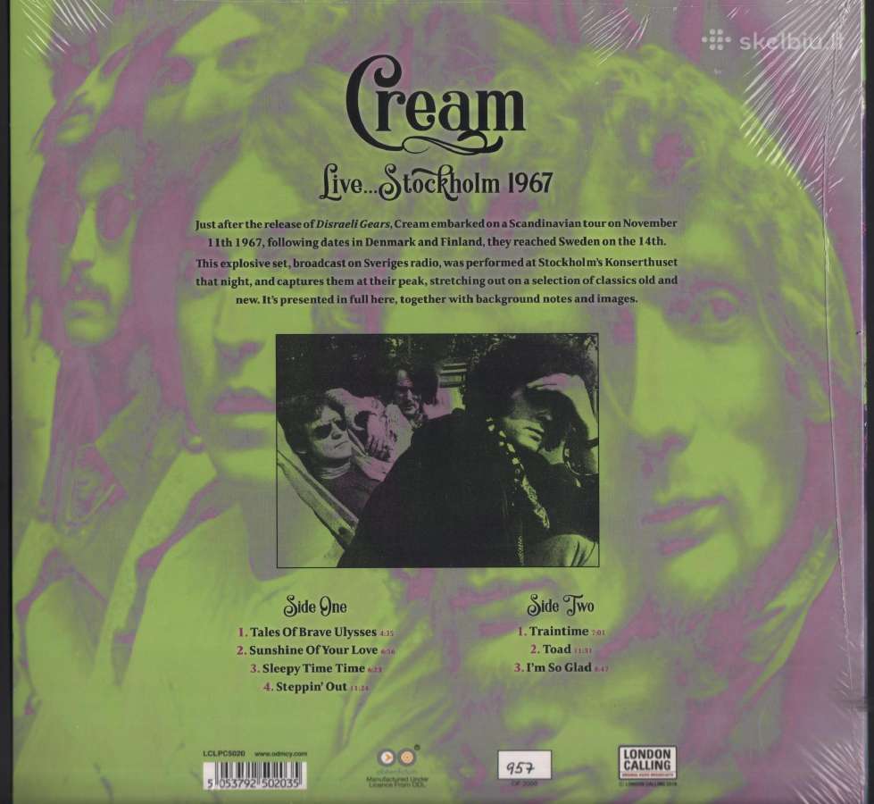 Cream – Live. Stockholm 1967 - nuotraukos Nr. 2