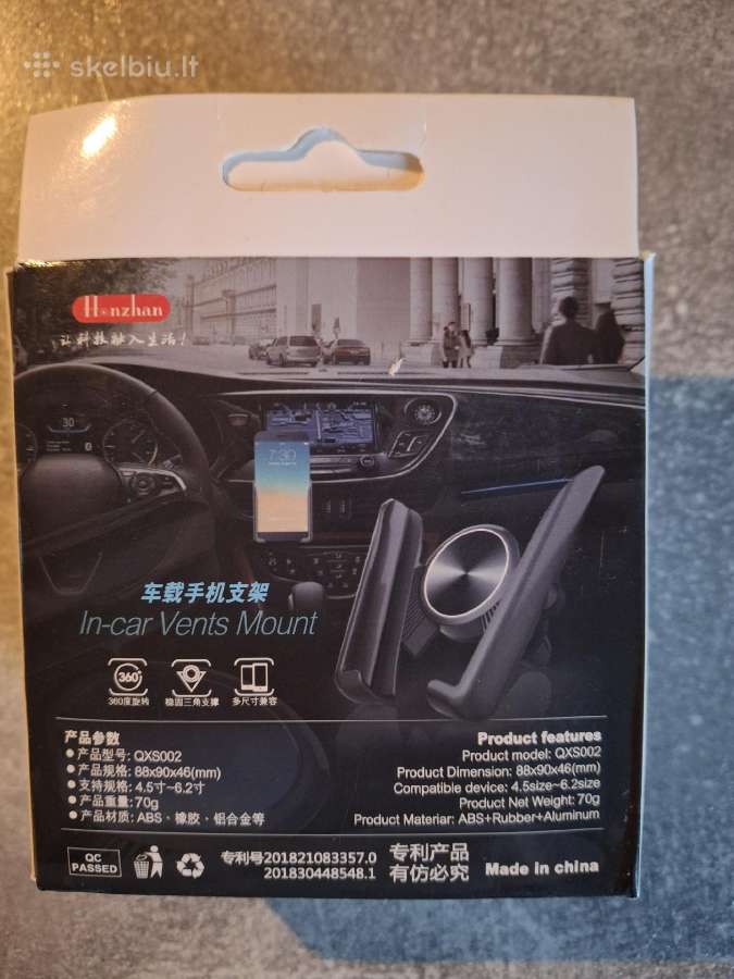 Automobilinis telefono laikiklis,blizgus