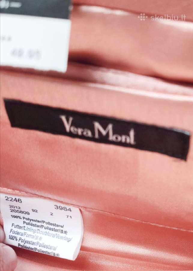 Puošni "Vera Mont" rausvos spalvos delninė - nuotraukos Nr. 6