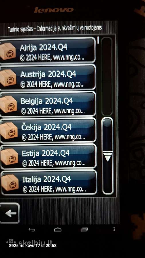 GPS Lenovo plančete - nuotraukos Nr. 5
